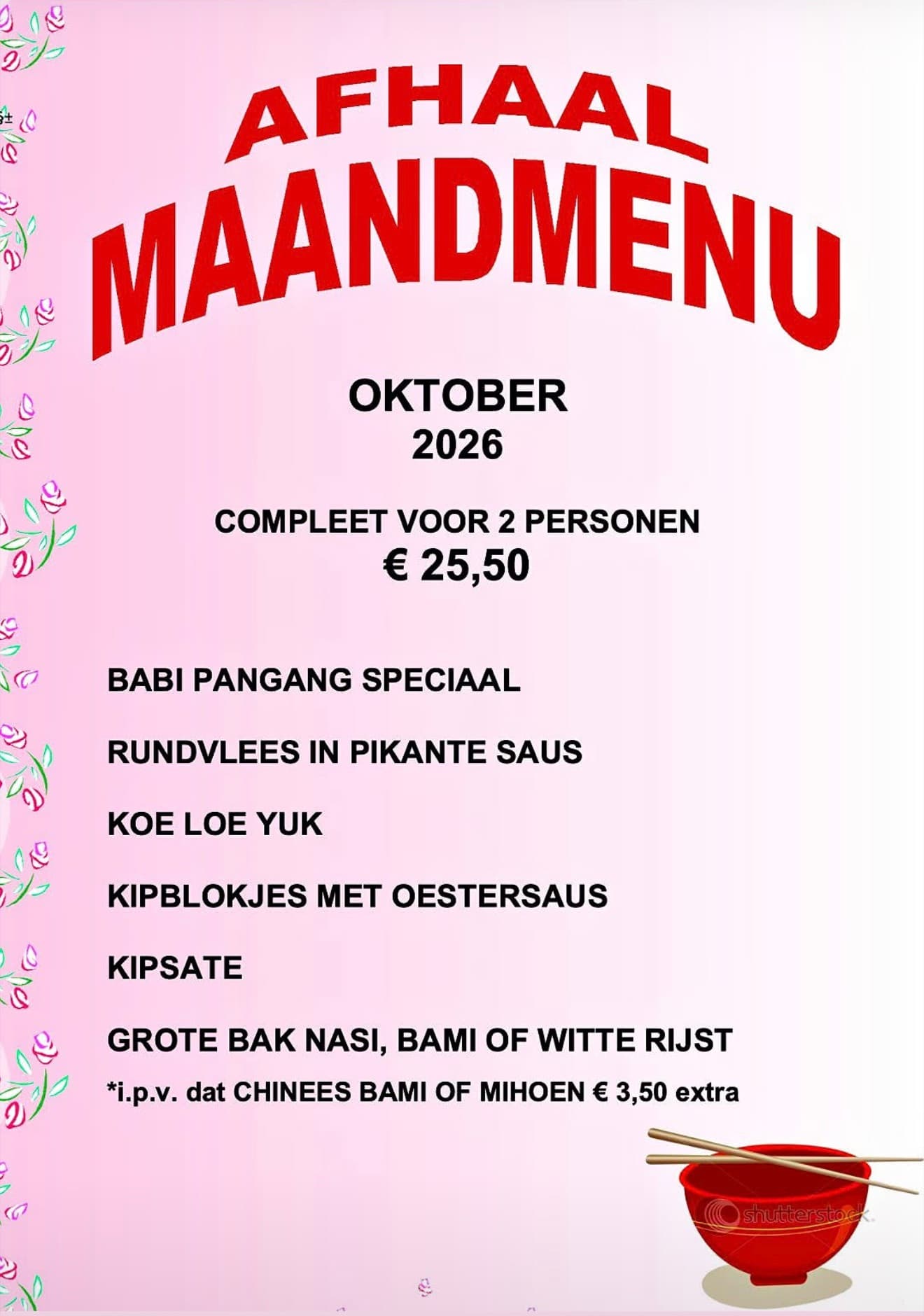Maandmenu ( OKTOBER 2026 )
